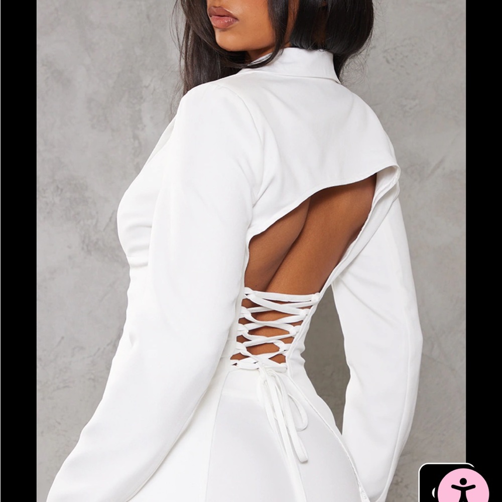 Back Lace up Blazer